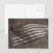 Amerikaanse vlag briefkaart (Voorkant / Achterkant)