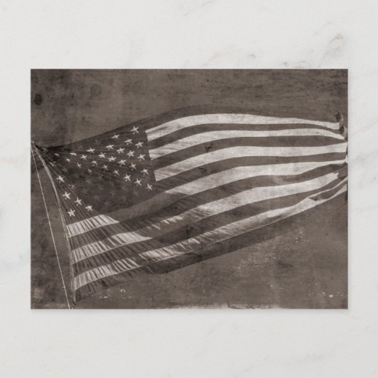 Amerikaanse vlag briefkaart (Voorkant)