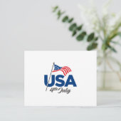 Amerikaanse vlag briefkaart (Staand voorkant)