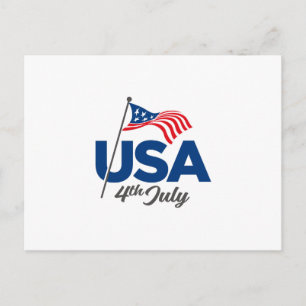 Amerikaanse vlag briefkaart