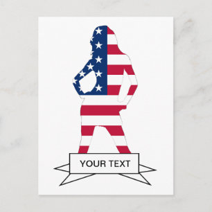 Amerikaanse vlag briefkaart
