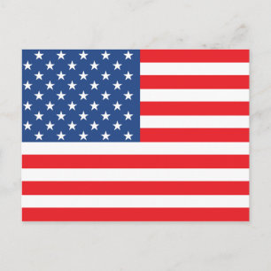 Amerikaanse vlag briefkaart