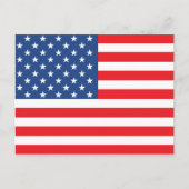 Amerikaanse vlag briefkaart (Voorkant)