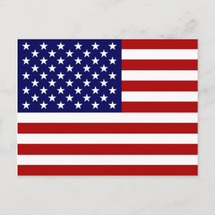 Amerikaanse vlag briefkaart