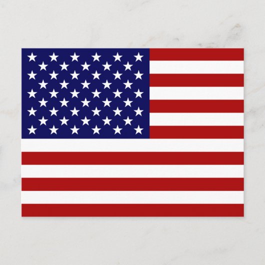 Amerikaanse vlag briefkaart (Voorkant)