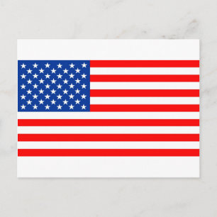 Amerikaanse vlag briefkaart