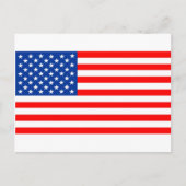 Amerikaanse vlag briefkaart (Voorkant)