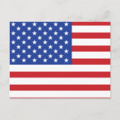 Amerikaanse vlag briefkaart (Voorkant)