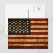  Amerikaanse vlag Briefkaart (Voorkant / Achterkant)