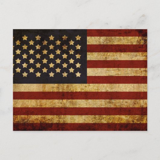  Amerikaanse vlag Briefkaart (Voorkant)