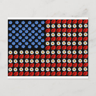 Amerikaanse vlag briefkaart