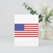 Amerikaanse vlag briefkaart (Staand voorkant)