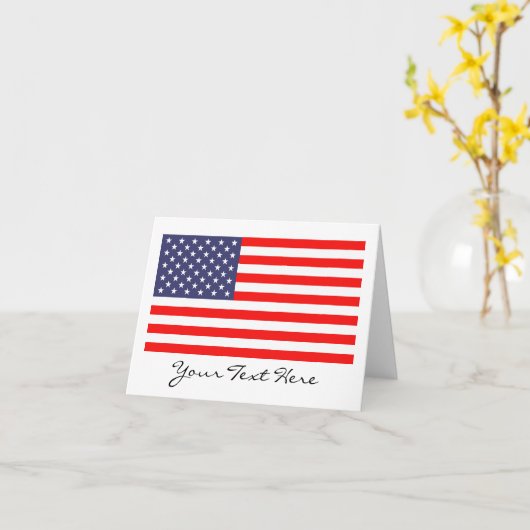 Amerikaanse vlag briefkaarten (Gele Bloem)