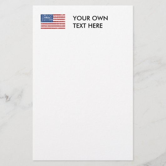  Amerikaanse vlag Briefpapier (Voorkant)