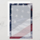 Amerikaanse vlag. briefpapier (Voorkant / Achterkant)