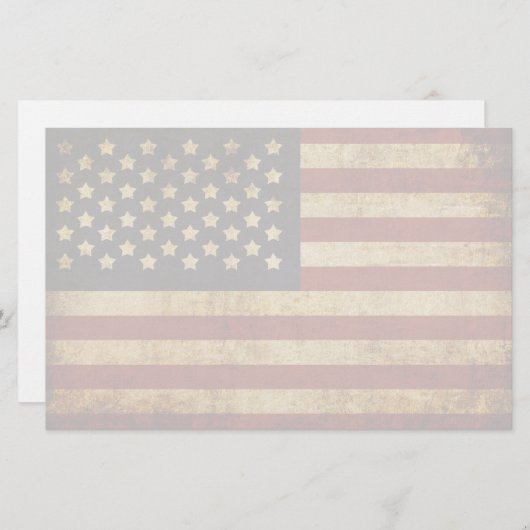  Amerikaanse vlag Briefpapier (Voorkant / Achterkant)