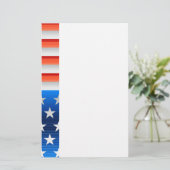 Amerikaanse vlag briefpapier (Staand voorkant)