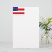 Amerikaanse vlag briefpapier (Staand voorkant)