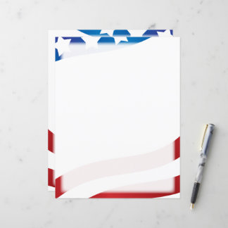 Amerikaanse vlag briefpapier