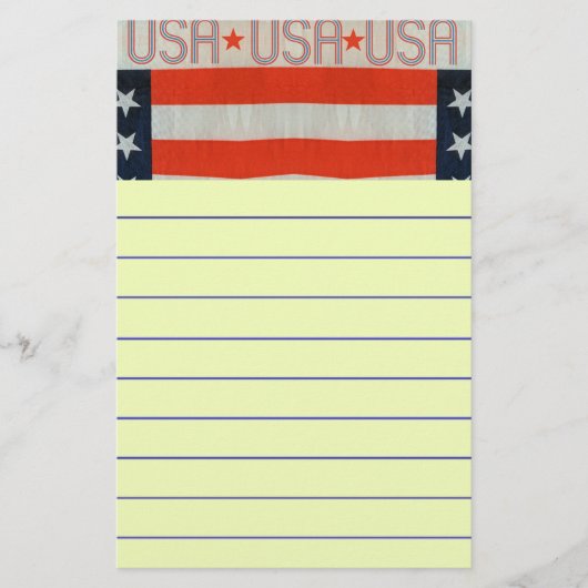 Amerikaanse vlag briefpapier (Voorkant)
