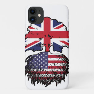 Amerikaanse vlag - Brits - boomrootbomen Case-Mate iPhone Case