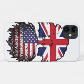 Amerikaanse vlag - Brits - boomrootbomen Case-Mate iPhone Case (Achterkant (horizontaal))
