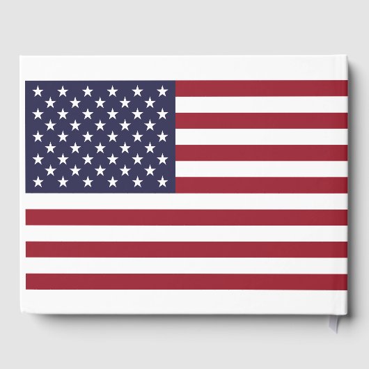 Amerikaanse vlag bruiloft gastenboek (Achterkant)