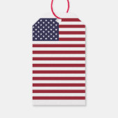 Amerikaanse vlag bruiloft gunst cadeaulabel (Achterkant)