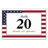 Amerikaanse vlag bruiloft kaart (Achterkant)