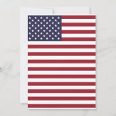 Amerikaanse vlag bruiloft kaart (Achterkant)