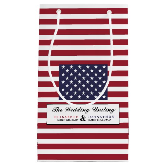 Amerikaanse vlag bruiloft klein cadeauzakje (Voorkant)