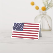 Amerikaanse Vlag Bruiloft Plaatskaartje (Achterkant)