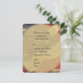 Amerikaanse vlag bruiloft RSVP met menu keuzes (Staand voorkant)