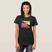 Amerikaanse vlag & Brunei vlag Beste Big Brother o T-shirt (Voorkant volledig)