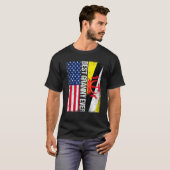 Amerikaanse vlag Brunei vlag Beste oma ooit T-shirt (Voorkant volledig)