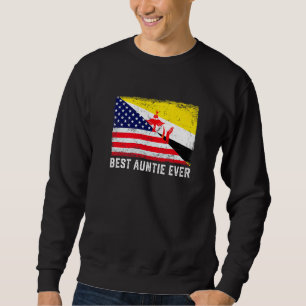 Amerikaanse vlag & Brunei vlag beste tante ooit fa Trui
