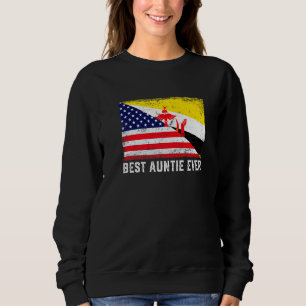Amerikaanse vlag & Brunei vlag beste tante ooit fa Trui