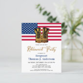 Amerikaanse vlag budgettaire militaire ouderschaps (Staand voorkant)