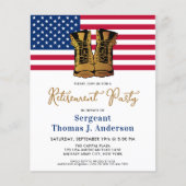 Amerikaanse vlag budgettaire militaire ouderschaps (Voorkant)