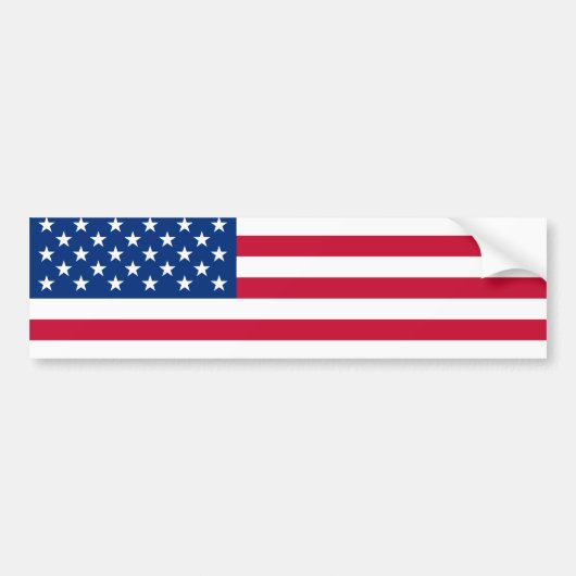 Amerikaanse vlag bumper sticker (Voorkant)