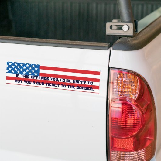 Amerikaanse vlag bumper sticker (Op Truck)