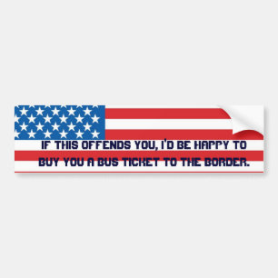 Amerikaanse vlag bumper sticker