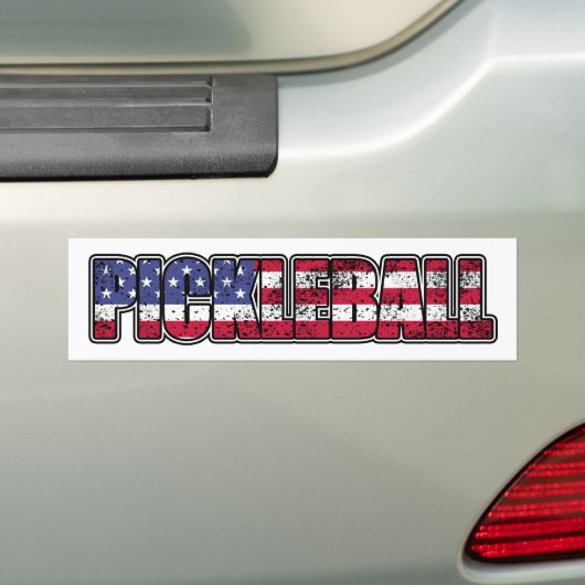 Amerikaanse vlag bumpersticker (Op auto)