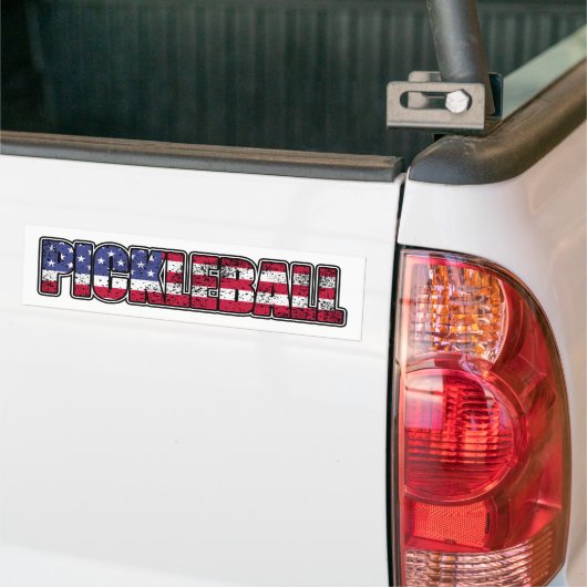 Amerikaanse vlag bumpersticker (Op Truck)