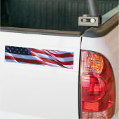AMERIKAANSE VLAG BUMPERSTICKER (Op Truck)