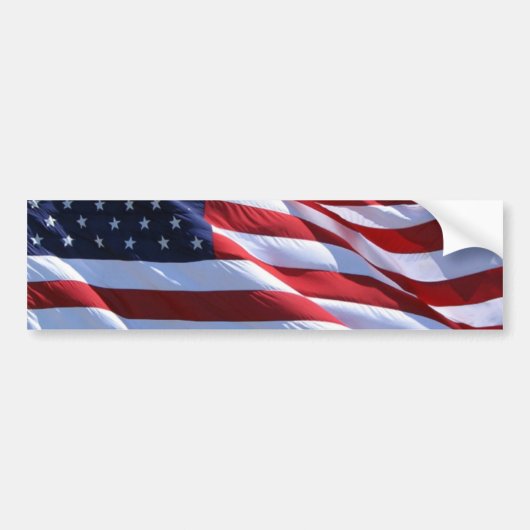 AMERIKAANSE VLAG BUMPERSTICKER (Voorkant)