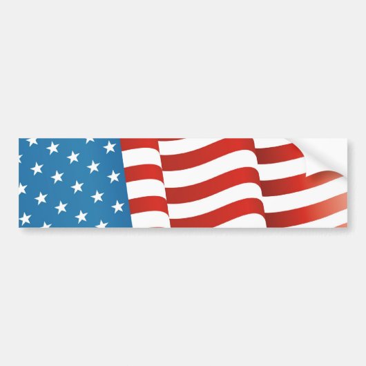 Amerikaanse vlag bumpersticker (Voorkant)