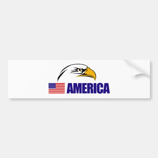 Amerikaanse vlag bumpersticker (Voorkant)