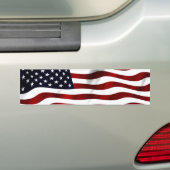 Amerikaanse vlag bumpersticker (Op auto)