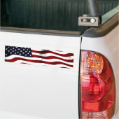 Amerikaanse vlag bumpersticker (Op Truck)